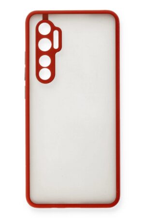 Xiaomi Mi Note 10 Lite Kılıf Montreal Silikon Kapak - Kırmızı-(5796)