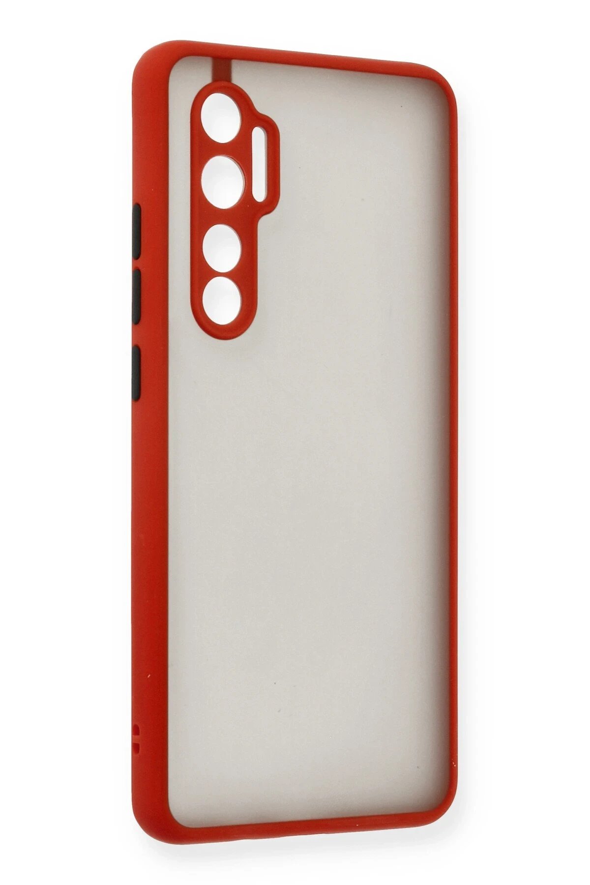 Xiaomi Mi Note 10 Lite Kılıf Montreal Silikon Kapak - Kırmızı-(5796) - Görsel 2