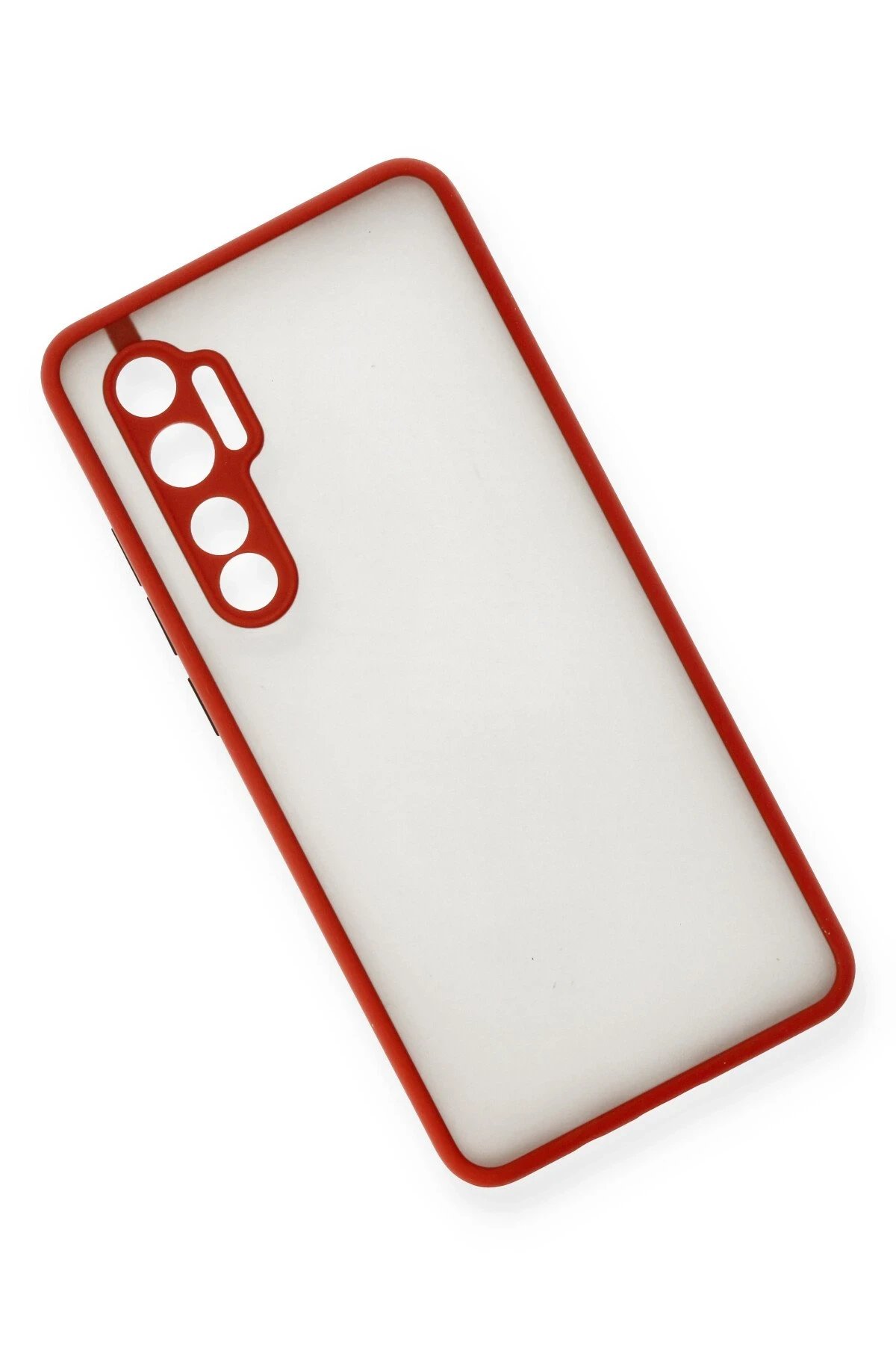 Xiaomi Mi Note 10 Lite Kılıf Montreal Silikon Kapak - Kırmızı-(5796) - Görsel 3