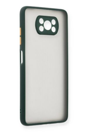 Xiaomi Pocophone X3 Kılıf Montreal Silikon Kapak - Yeşil-(5796)