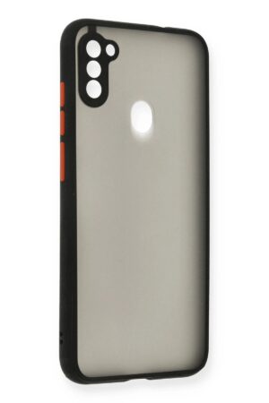 Samsung Galaxy A11 Kılıf Montreal Silikon Kapak - Siyah-(5796)