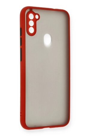 Samsung Galaxy A11 Kılıf Montreal Silikon Kapak - Kırmızı-(5796)