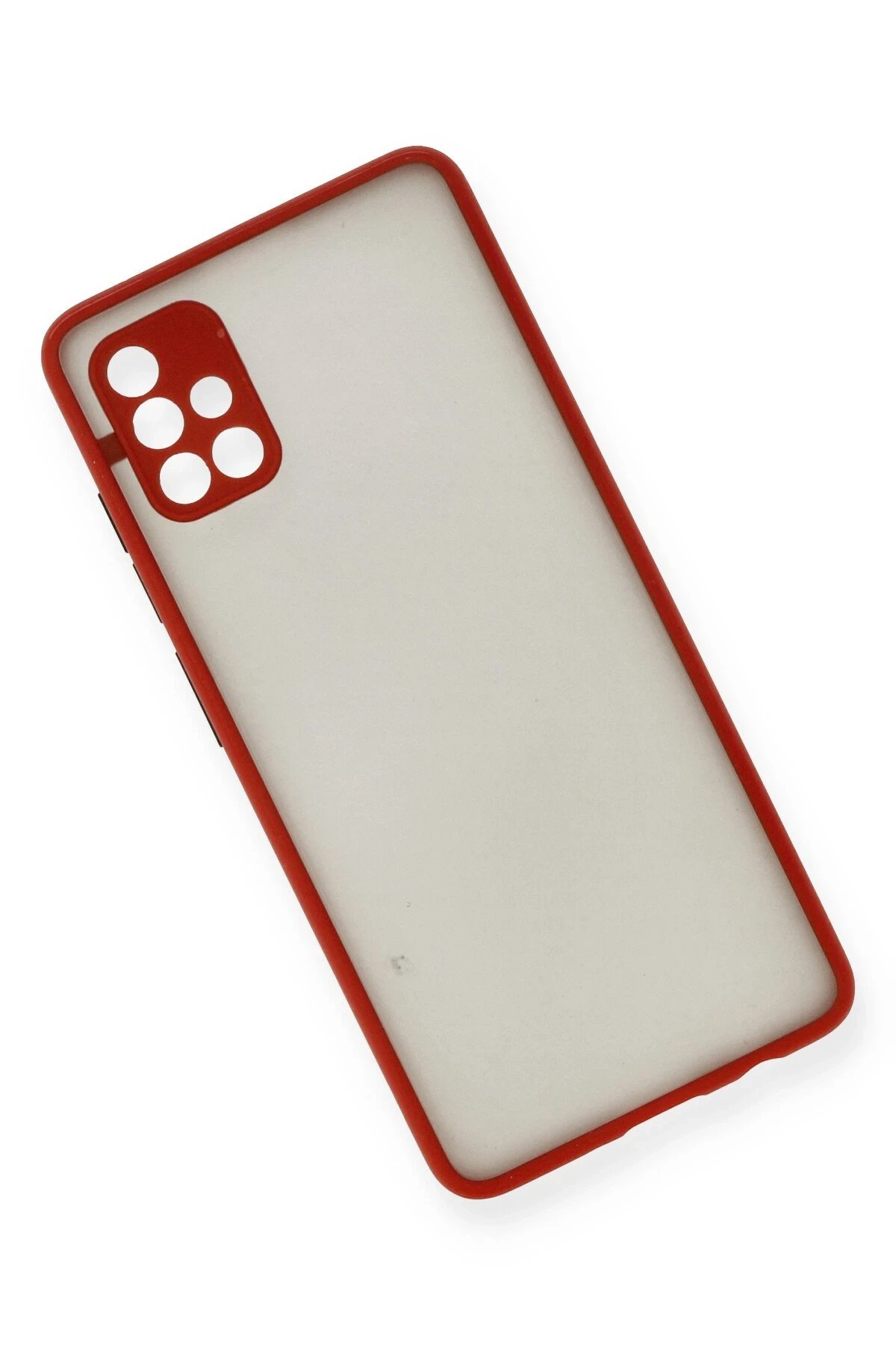 Samsung Galaxy A51 Kılıf Montreal Silikon Kapak - Kırmızı-(5796) - Görsel 3