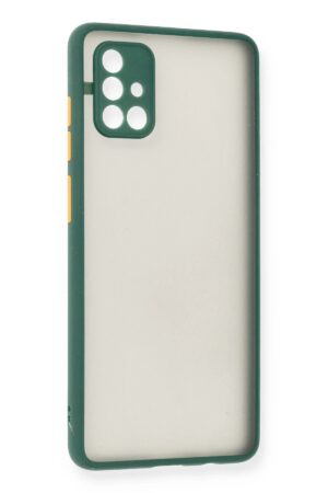 Samsung Galaxy A71 Kılıf Montreal Silikon Kapak - Yeşil-(5796)