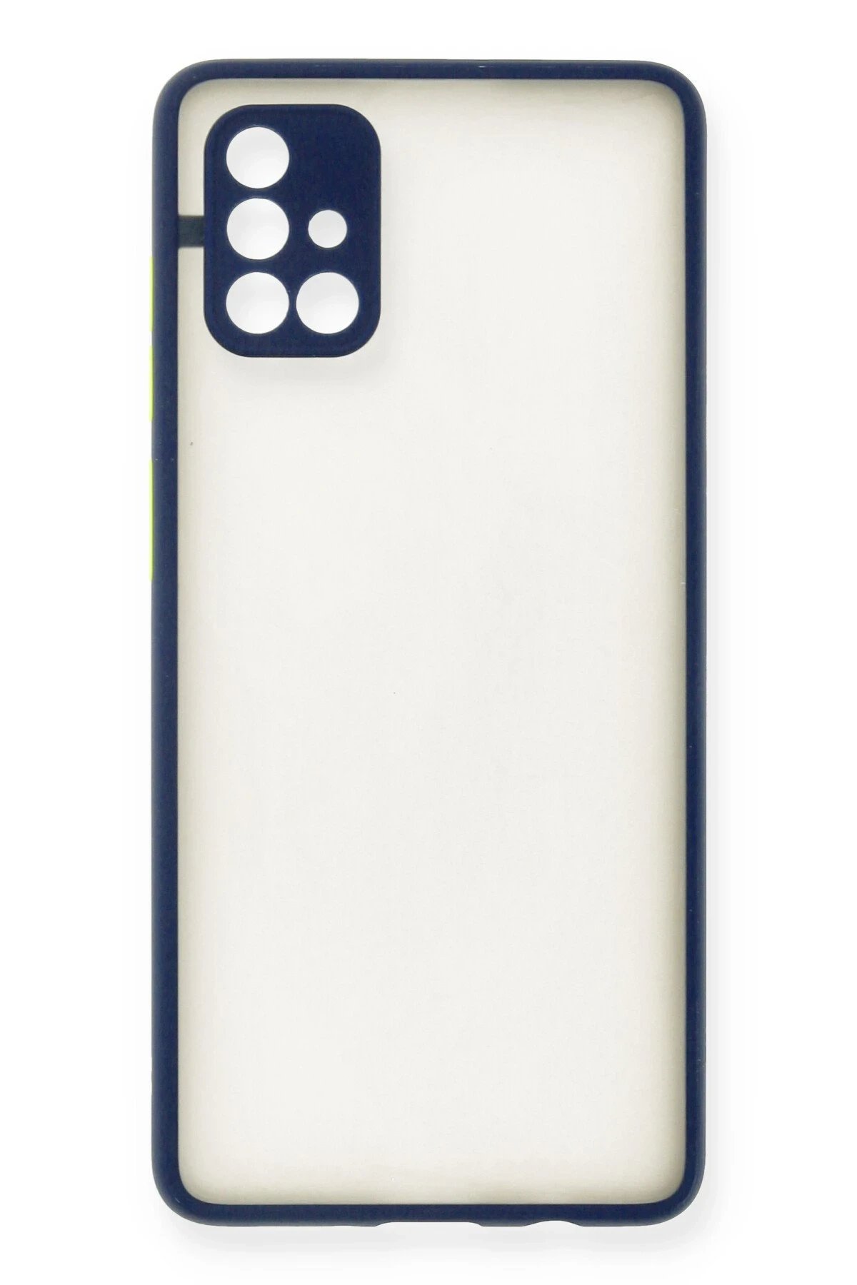 Samsung Galaxy A71 Kılıf Montreal Silikon Kapak - Lacivert-(5796) - Görsel 2