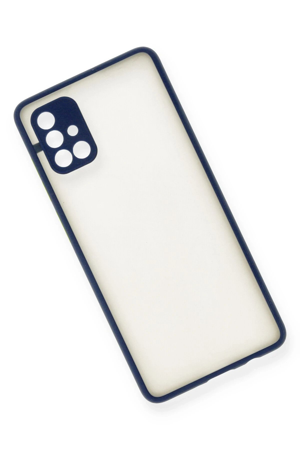 Samsung Galaxy A71 Kılıf Montreal Silikon Kapak - Lacivert-(5796) - Görsel 3