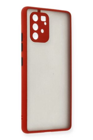 Samsung Galaxy A91 / S10 Lite Kılıf Montreal Silikon Kapak - Kırmızı-(5796)