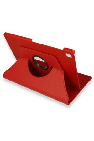 Lenovo M10 FHD Plus X606F Kılıf 360 Tablet Deri Kılıf - Kırmızı-(5796)