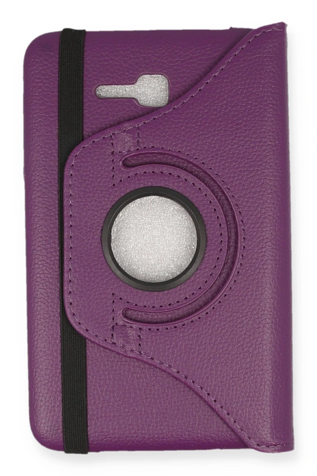 Samsung Galaxy T110 / T113 Tab 3 Lite 7 Kılıf 360 Tablet Deri Kılıf - Mürdüm-(5796) - Görsel 2