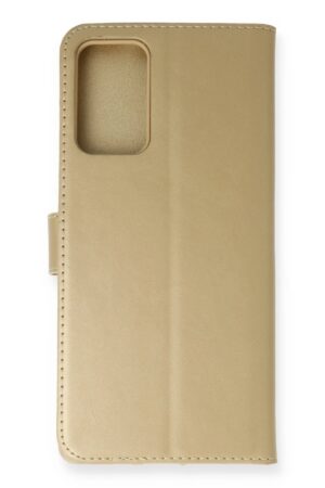 Samsung Galaxy Note 20 Kılıf Trend S Plus Kapaklı Kılıf - Gold-(5796)