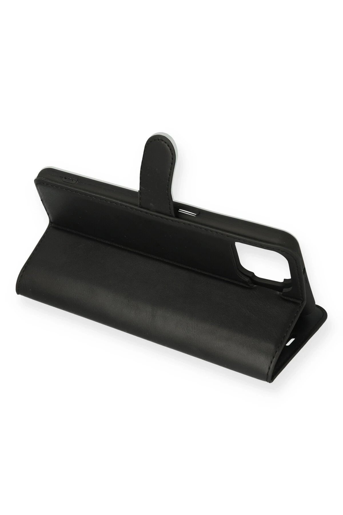 Oppo A73 Kılıf Trend S Plus Kapaklı Kılıf - Siyah-(5796) - Görsel 3