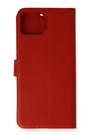 Oppo A73 Kılıf Trend S Plus Kapaklı Kılıf - Kırmızı-(5796)