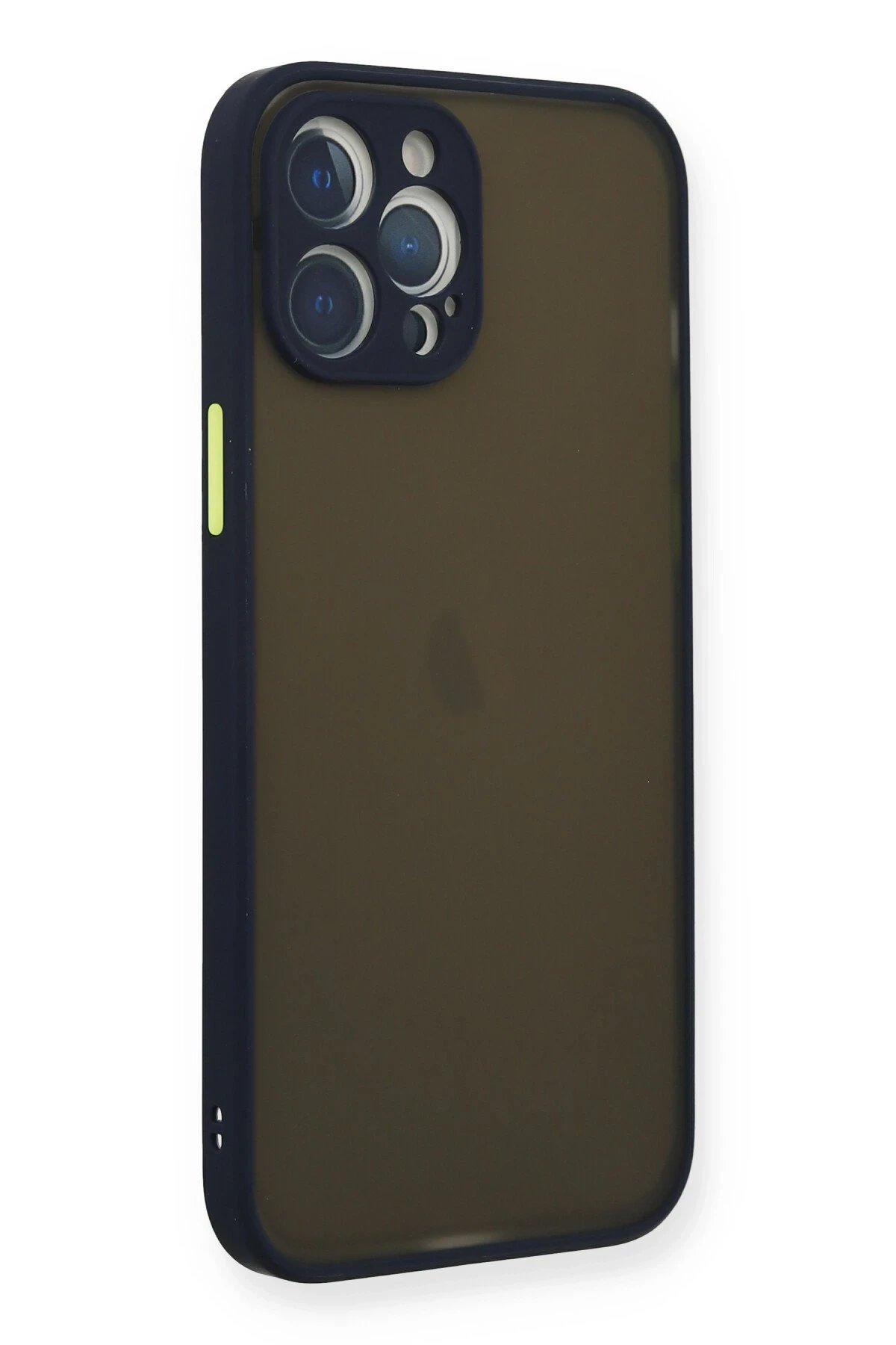 iPhone 12 Pro Kılıf Montreal Silikon Kapak - Lacivert-(5796) - Görsel 2