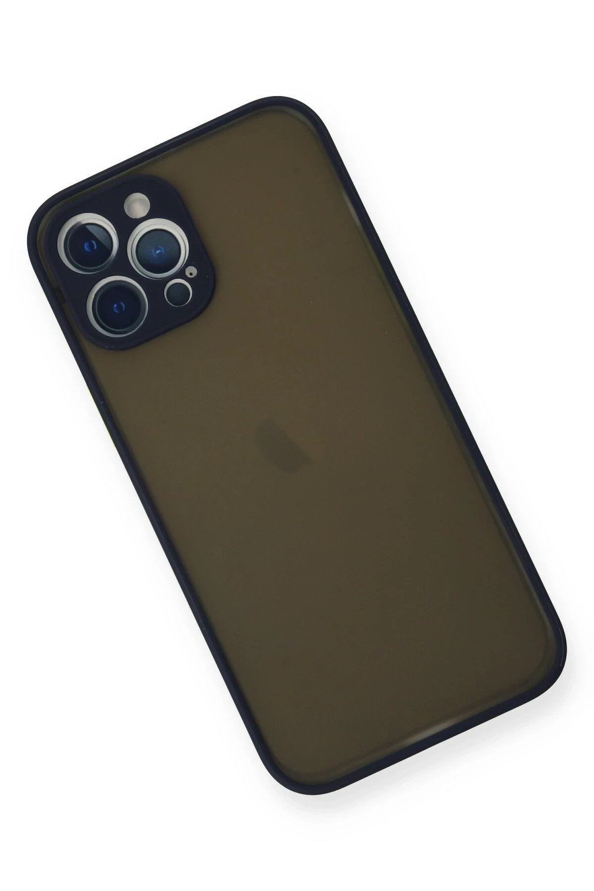 iPhone 12 Pro Kılıf Montreal Silikon Kapak - Lacivert-(5796) - Görsel 3