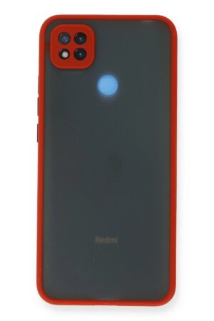 Xiaomi Redmi 9C Kılıf Montreal Silikon Kapak - Kırmızı-(5796)