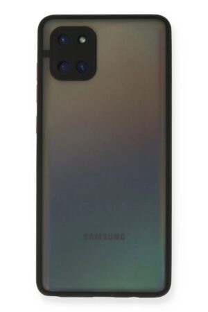Samsung Galaxy A81 / Note 10 Lite Kılıf Montreal Silikon Kapak - Siyah-(5796)