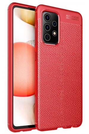 Samsung Galaxy A72 Kılıf Auto Focus Kapak - Kırmızı-(5796)