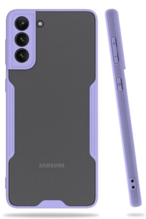 Samsung Galaxy S21 Plus Kılıf Platin Silikon - Lila-(5796)