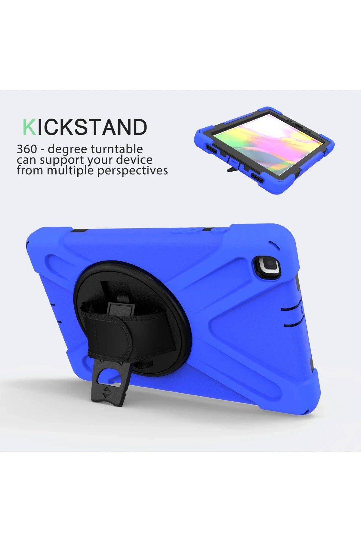 Samsung Galaxy T290 Tab A 8 Kılıf Amazing Tablet Kapak - Mavi-(5796) - Görsel 2