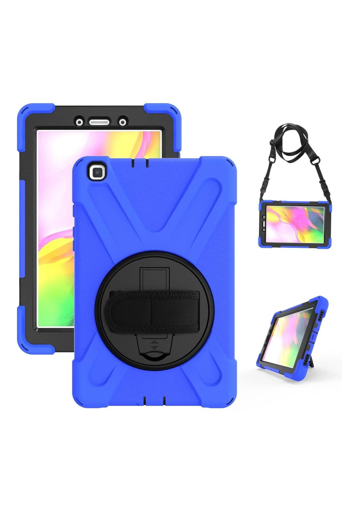 Samsung Galaxy T290 Tab A 8 Kılıf Amazing Tablet Kapak - Mavi-(5796) - Görsel 5
