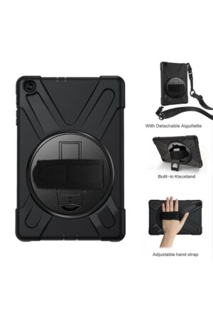 Samsung Galaxy T510 Tab A 10.1 Kılıf Amazing Tablet Kapak - Siyah-(5796)