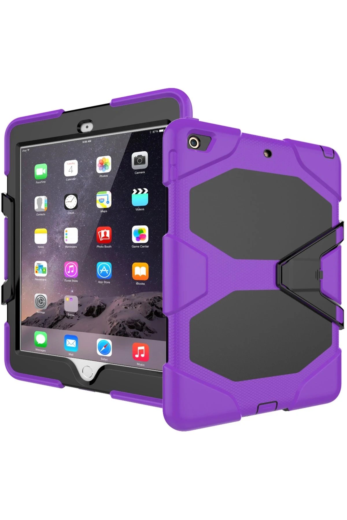 iPad 5 Air 9.7 Kılıf Griffin Tablet Kapak - Mor-(5796) - Görsel 4