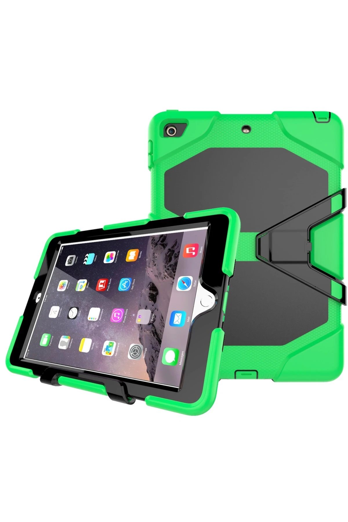 iPad 5 Air 9.7 Kılıf Griffin Tablet Kapak - Yeşil-(5796) - Görsel 2