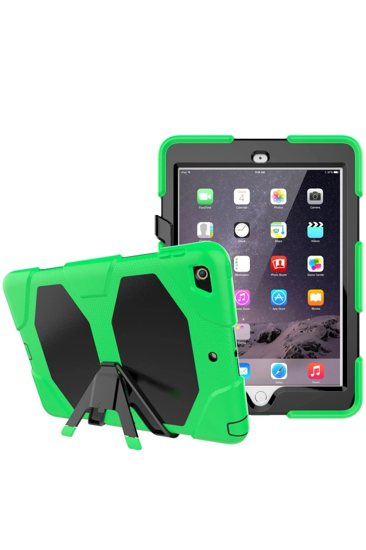 iPad 5 Air 9.7 Kılıf Griffin Tablet Kapak - Yeşil-(5796) - Görsel 3