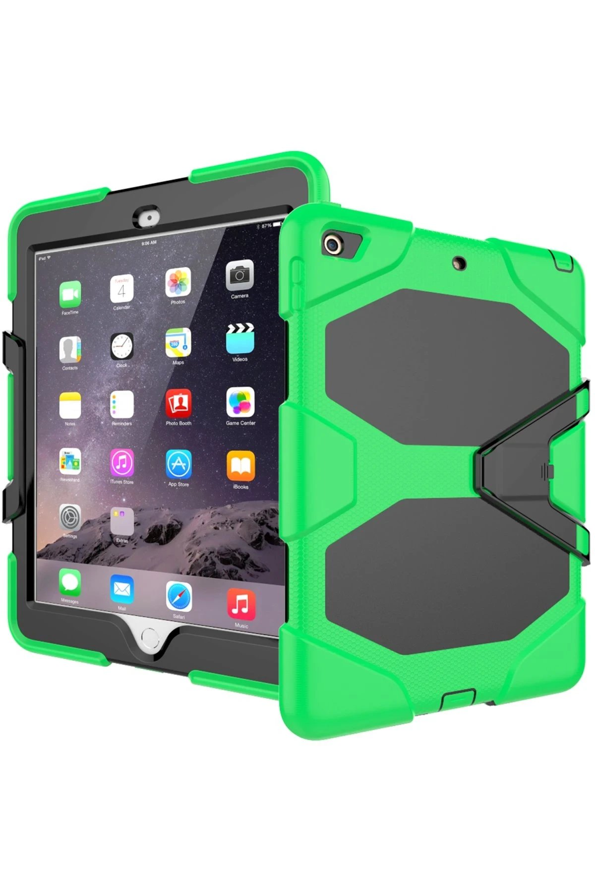 iPad 5 Air 9.7 Kılıf Griffin Tablet Kapak - Yeşil-(5796) - Görsel 5