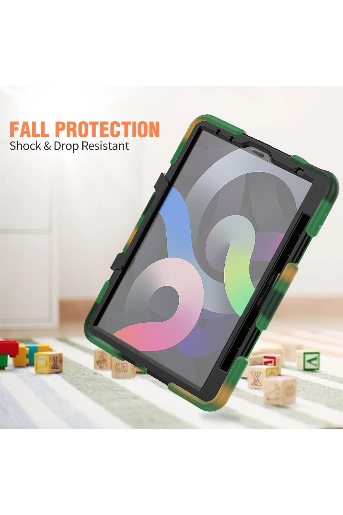 iPad Pro 11 (2020) Kılıf Griffin Tablet Kapak - Kamuflaj-(5796) - Görsel 5