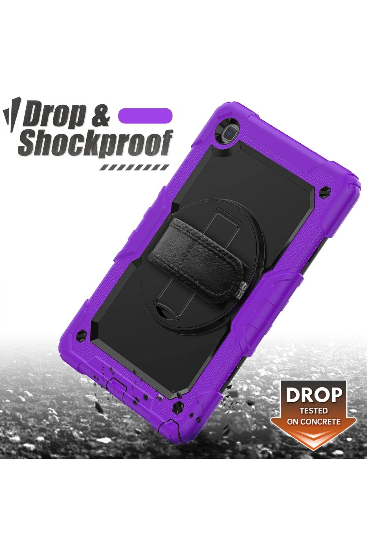 Samsung Galaxy Tab A7 10.4 Kılıf Pars Tablet Kapak - Mor-(5796) - Görsel 2