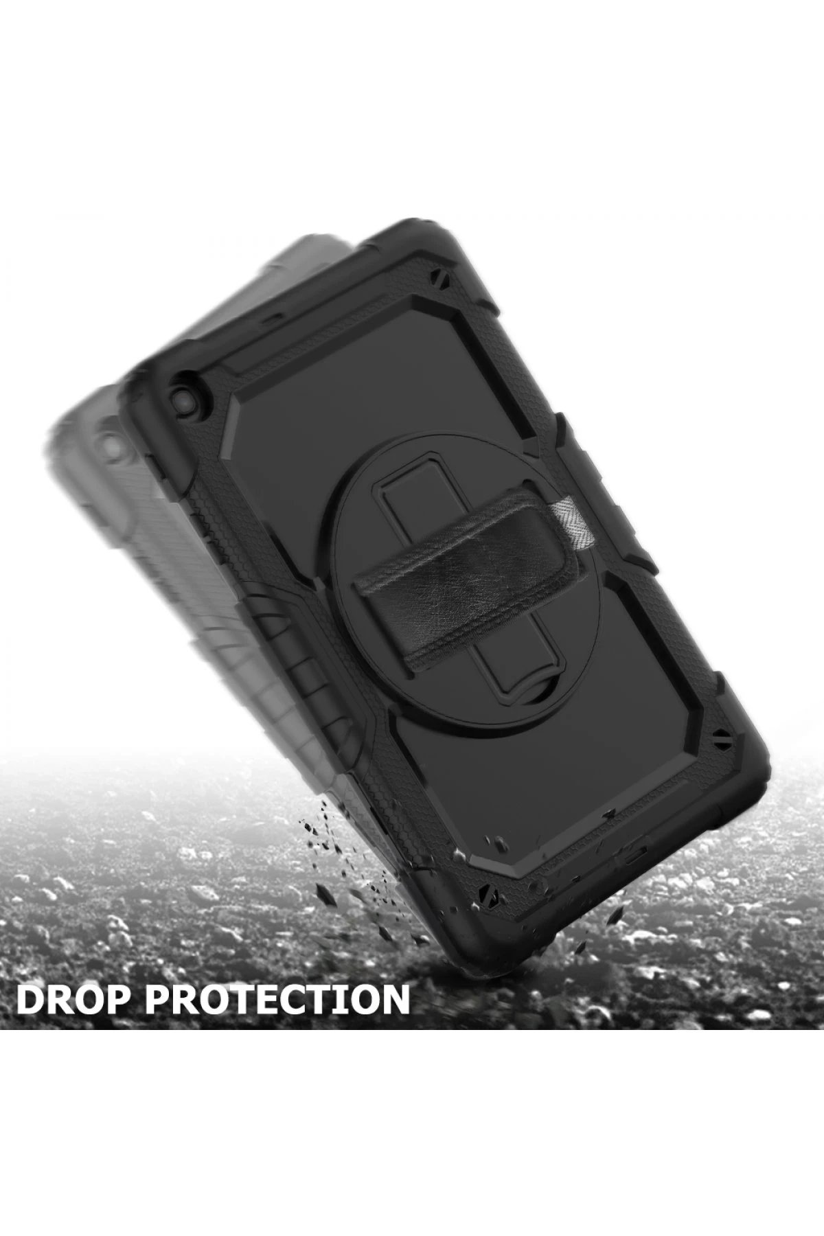 Samsung Galaxy T510 Tab A 10.1 Kılıf Pars Tablet Kapak - Siyah-(5796) - Görsel 2