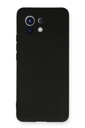 Xiaomi Mi 11 Kılıf Nano içi Kadife Silikon - Siyah-(5796)