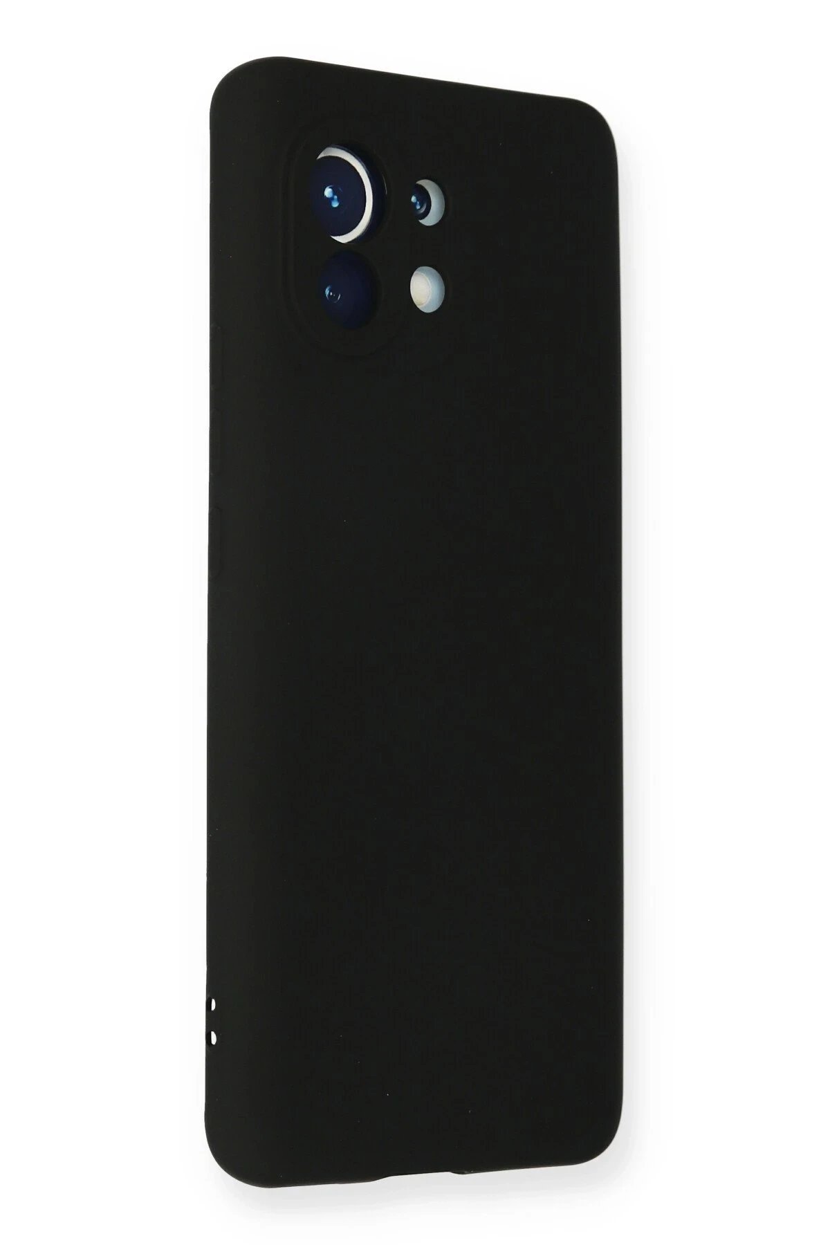 Xiaomi Mi 11 Kılıf Nano içi Kadife Silikon - Siyah-(5796) - Görsel 2