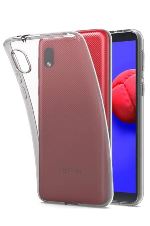 Samsung Galaxy A01 Core Kılıf Lüx Şeffaf Silikon-(5796)
