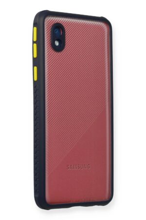 Samsung Galaxy A01 Core Kılıf Miami Şeffaf Silikon - Lacivert-(5796)