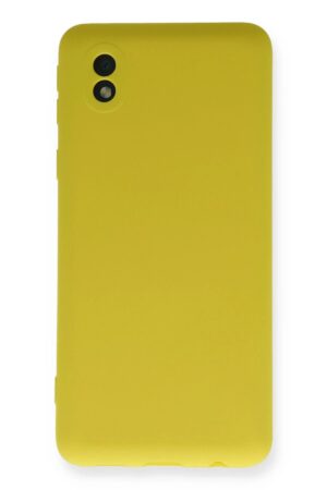 Samsung Galaxy A01 Core Kılıf Nano içi Kadife Silikon - Sarı-(5796)