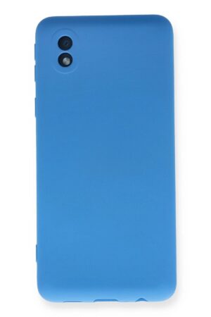 Samsung Galaxy A01 Core Kılıf Nano içi Kadife Silikon - Mavi-(5796)