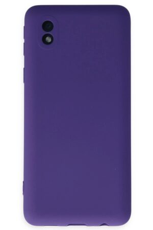 Samsung Galaxy A01 Core Kılıf Nano içi Kadife Silikon - Mor-(5796)