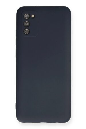 Samsung Galaxy A02S Kılıf Nano içi Kadife Silikon - Lacivert-(5796)