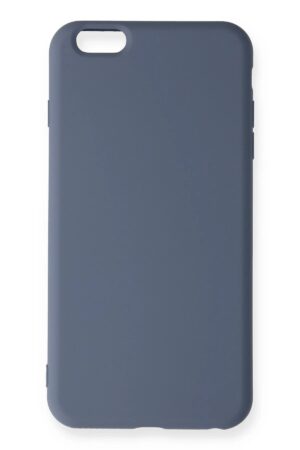 iPhone 6 Plus Kılıf Nano içi Kadife Silikon - Gri-(5796)