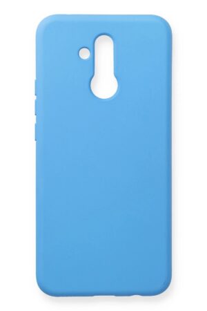 Huawei Mate 20 Lite Kılıf Nano içi Kadife Silikon - Mavi-(5796)