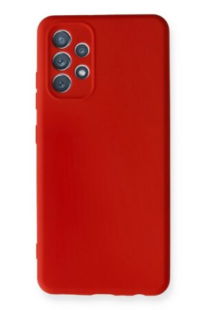 Samsung Galaxy A32 Kılıf Nano içi Kadife Silikon - Kırmızı-(5796)