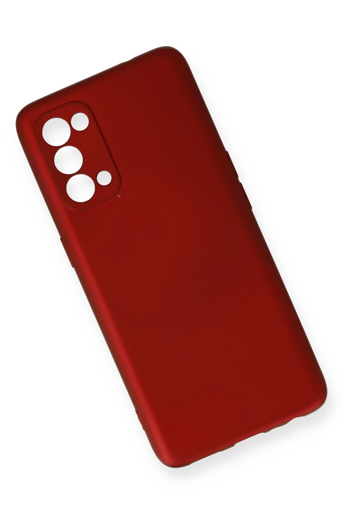 Oppo Reno 5 Pro Kılıf First Silikon - Bordo-(5796) - Görsel 3