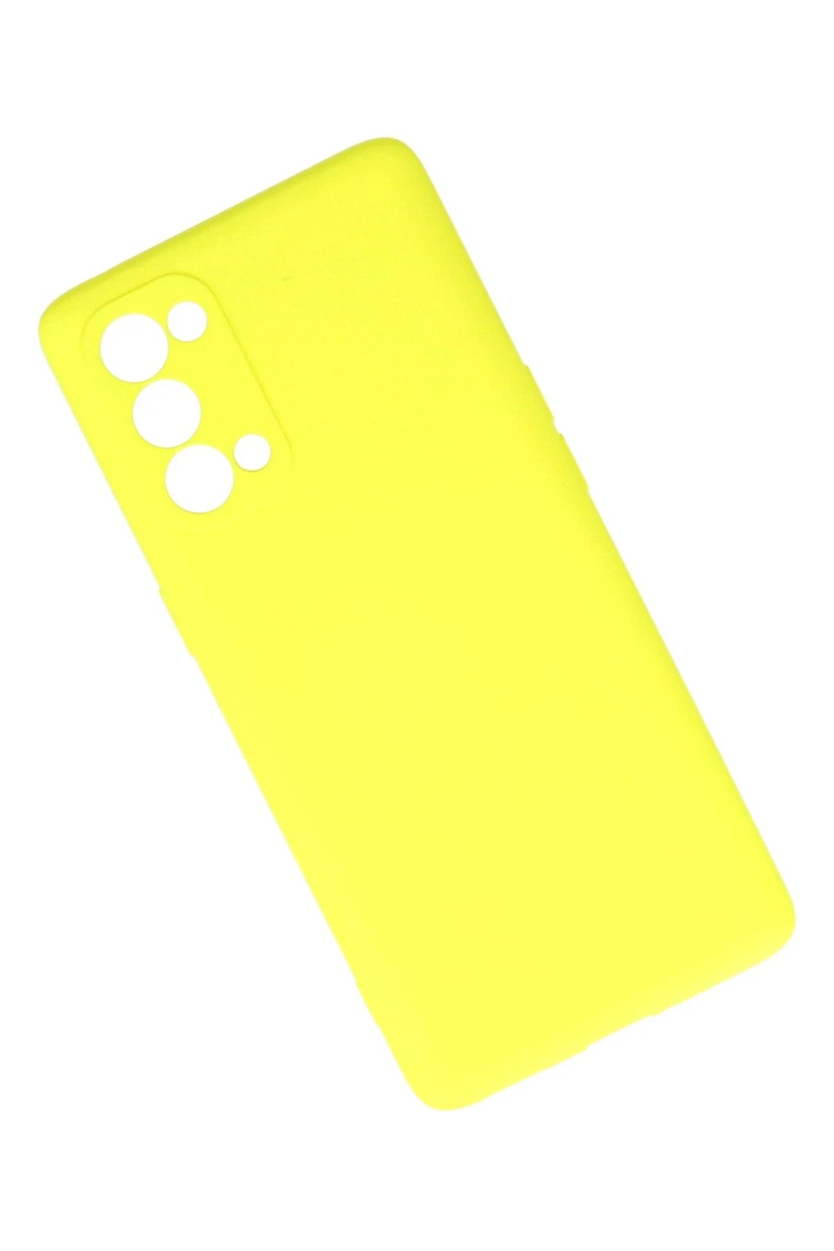 Oppo Reno 5 Pro Kılıf First Silikon - Sarı-(5796) - Görsel 3