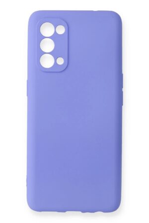 Oppo Reno 5 Pro Kılıf First Silikon - Lila-(5796)