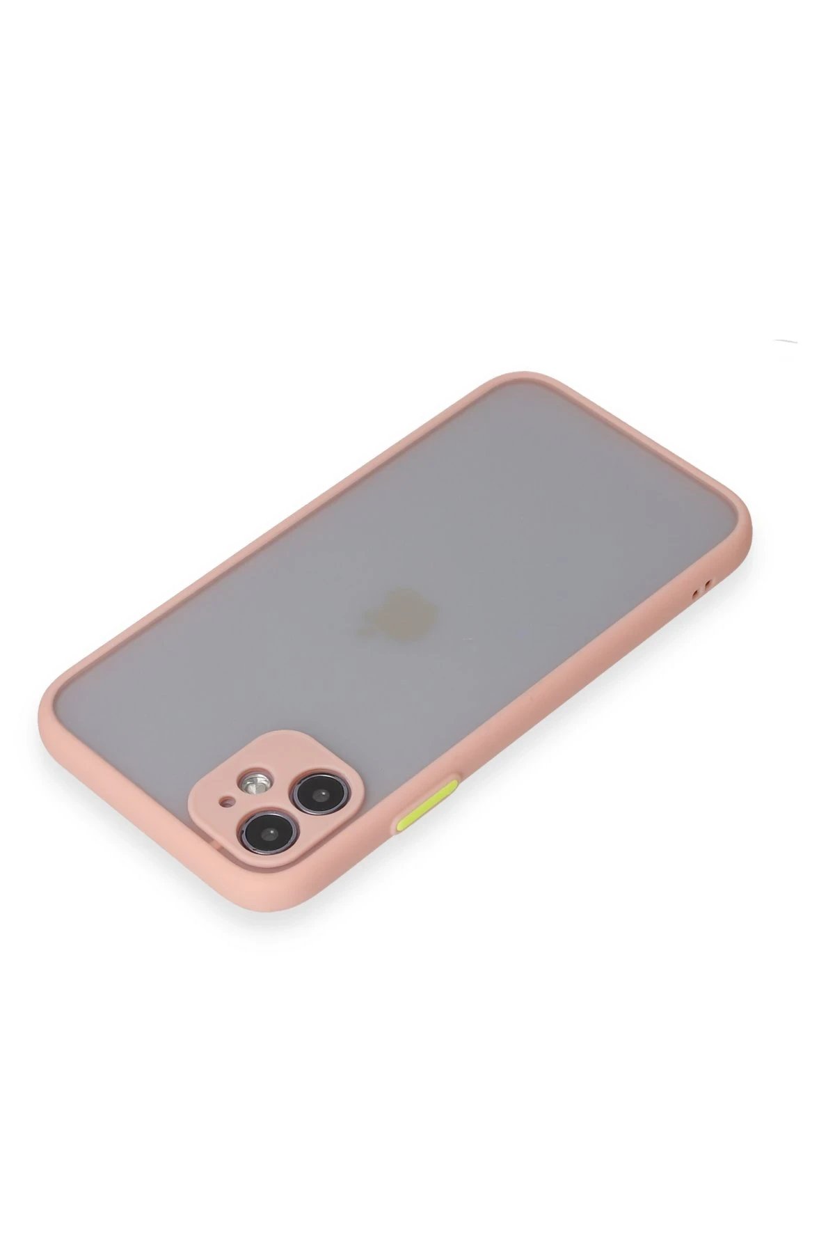 iPhone 11 Kılıf Montreal Silikon Kapak - Pembe-(5796) - Görsel 3