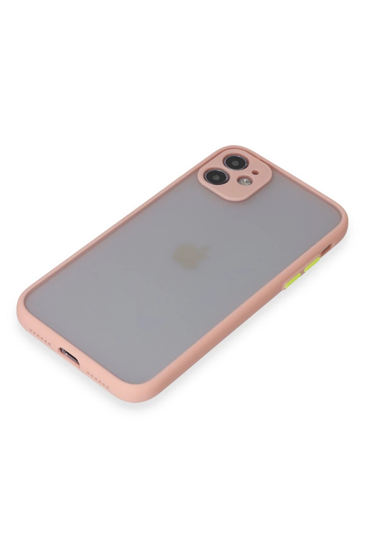 iPhone 11 Kılıf Montreal Silikon Kapak - Pembe-(5796) - Görsel 4