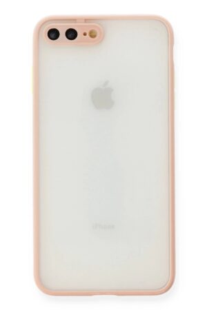 iPhone 7 Plus Kılıf Montreal Silikon Kapak - Pembe-(5796)