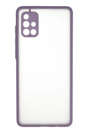 Samsung Galaxy A71 Kılıf Montreal Silikon Kapak - Mor-(5796)